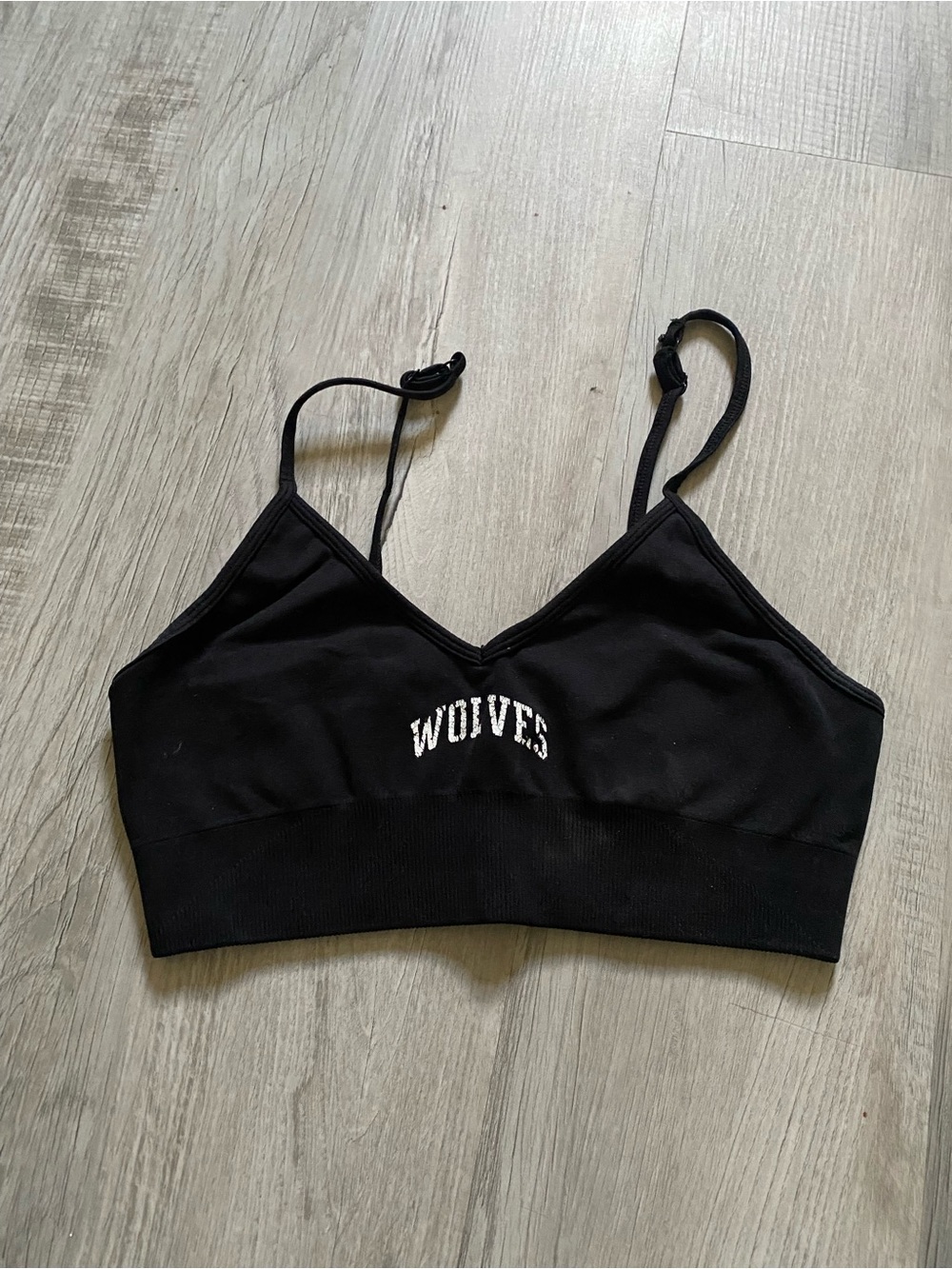 Darc Sport Black 'Wolves' Seamless Sport Bralette